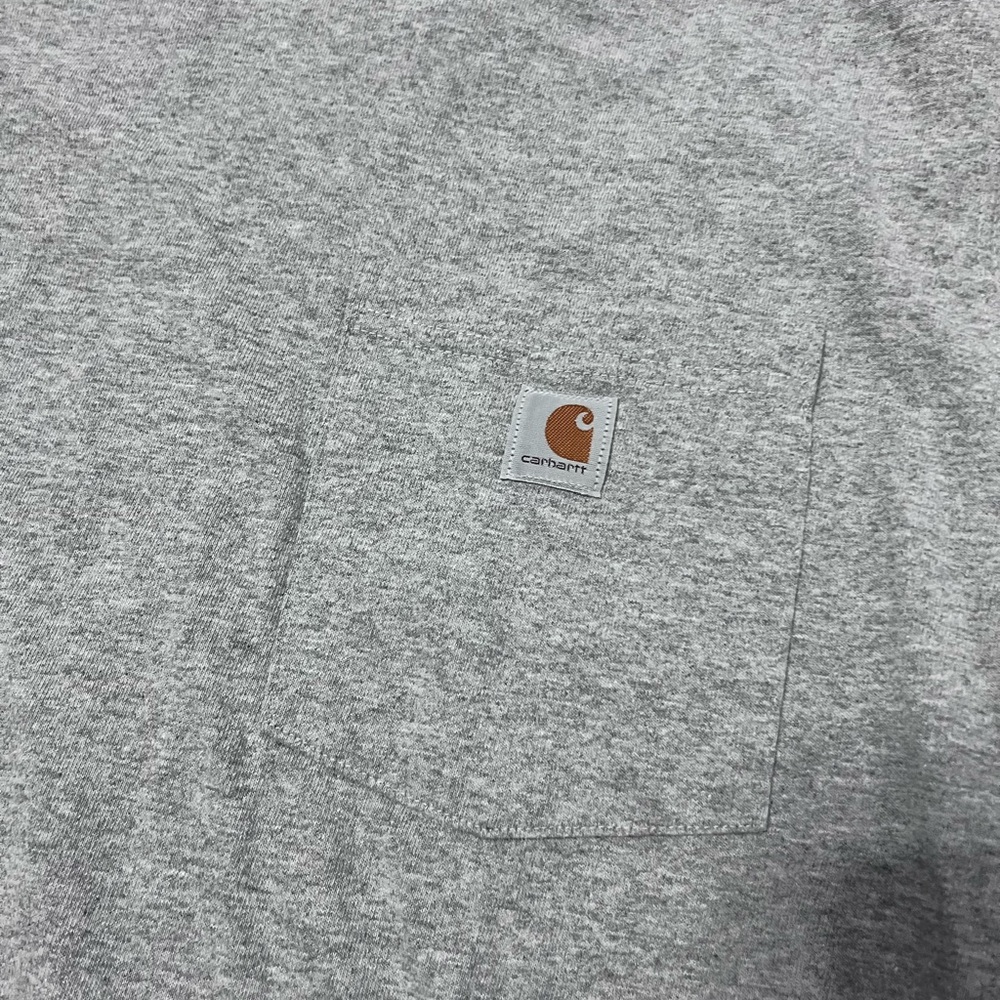 Carhartt Heather Gray Men's Short Sleeve Tee - Picture 2 of 4